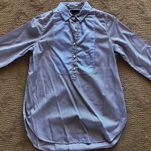 J.Crew pi strip button down popover